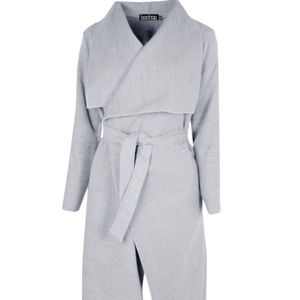 Boohoo Maxi Lenght wool look coat Plus Size